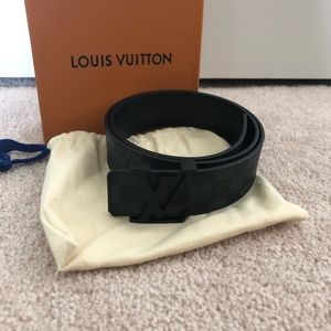 Louis Vuitton Belt Matte Black (85cm)